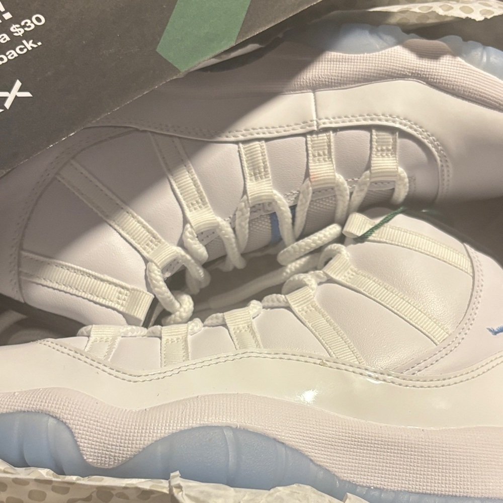 Jordan White and Light Blue Sneakers